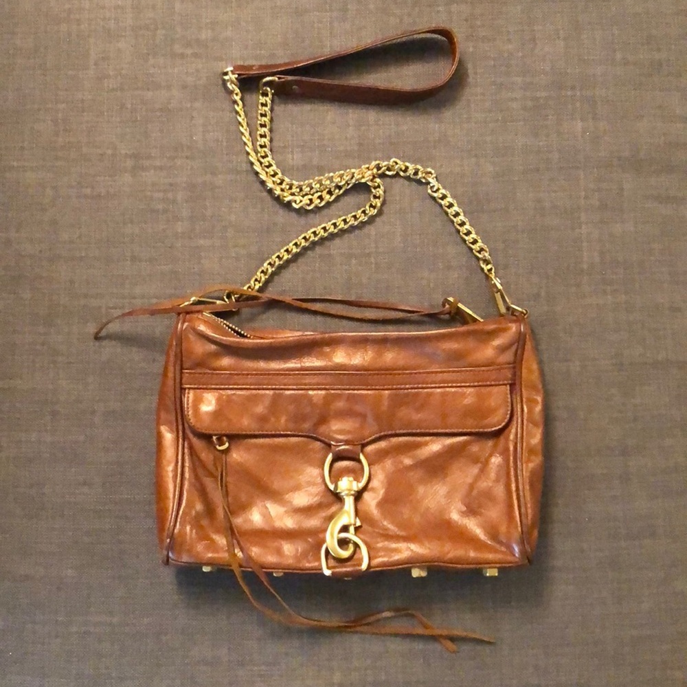 Large Mac Rebecca Minkoff Bag in Brown Leather